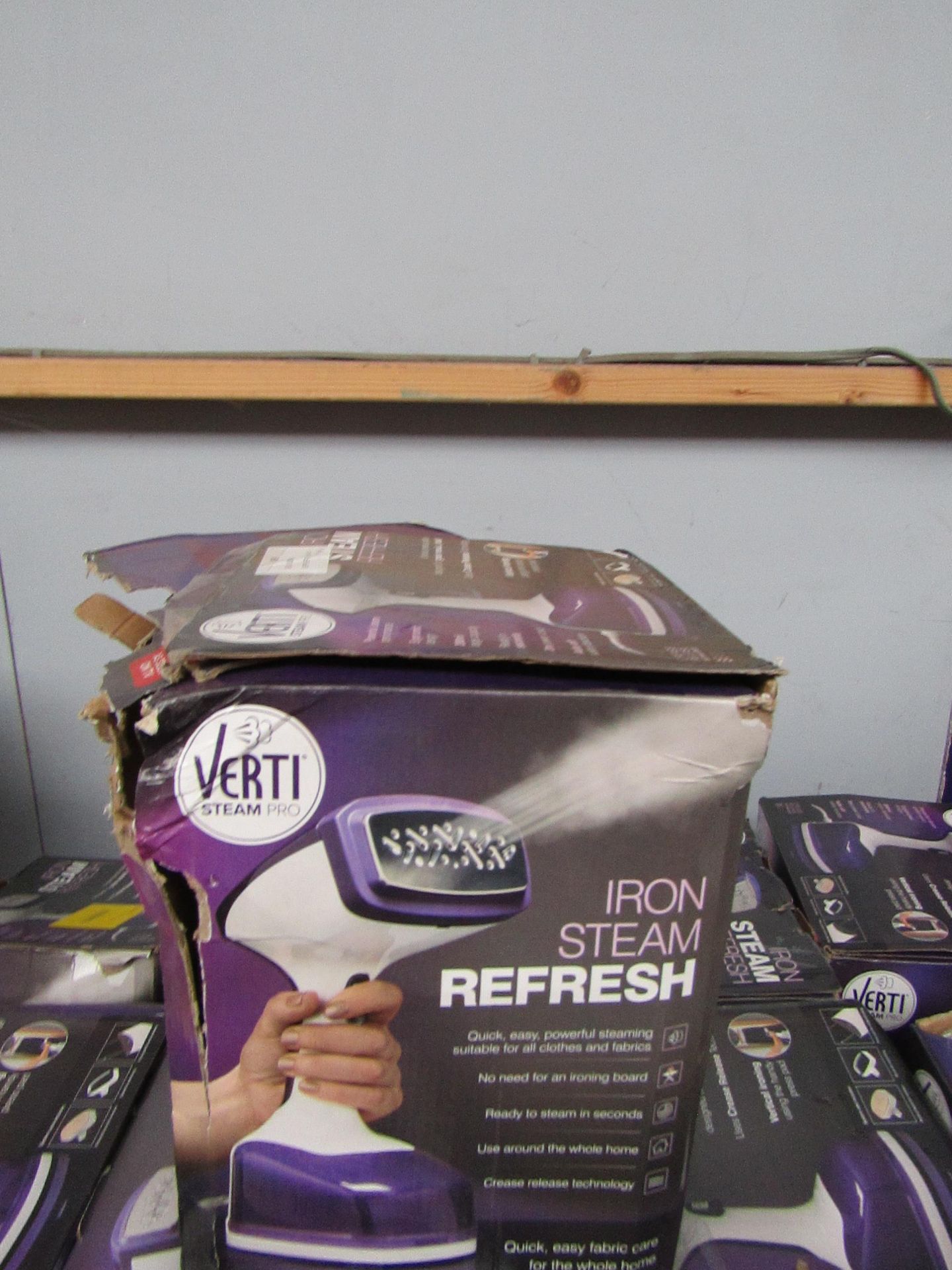 | 8X | VERTI STEAM PRO'S | UNCHECKED AND BOXED | NO ONLINE RESALE | RRP £43.99 |TOTAL LOT RRP £351.