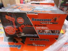 | 9X | RENOVATOR TWIST A SAW WITH ACCESSORY KIT | UNCHECKED AND BOXED | SKU C5060385829332 | NO