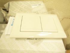 Roca L1 white flush plate, new and boxed.