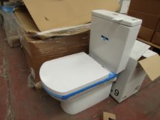Roca Aire smart toilet pan with cistern and seat, new and boxed.