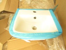 Roca Devine 400mm 1 tap hole basin, new#