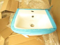 Roca Devine 400mm 1 tap hole basin, new#