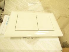 Roca L1 white flush plate, new and boxed.