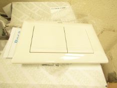 Roca L1 white flush plate, new and boxed.