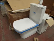 Roca Aire smart toilet pan with cistern and seat, new and boxed.