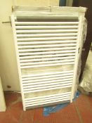 Tissino Hugo series 2 Chunky 1212x750mm White towel radiator, new and boxed.