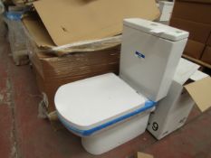 Roca Aire smart toilet pan with cistern and seat, new and boxed.