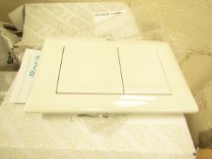 Roca L1 white flush plate, new and boxed.