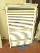 Tissino Hugo series 2 Chunky 1212x750mm White towel radiator, new and boxed.