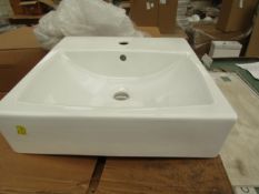 Nabis Sweet 450mm 1 tap hole counter top basin, new and boxed