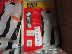 Fit For the Job Painters Cotton Drill Trousers. Size 42R. Packaged