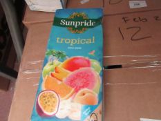 12 x Sunpride Tropical Juice. 1L Each. BB Feb 21