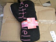 Hello Kitty fleece blanket, new and packaged.