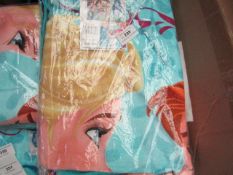 Disney Frozen printed beach towel, new and packaged.