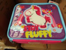 3x Stay Fluffy lunchbag, new and boxed.