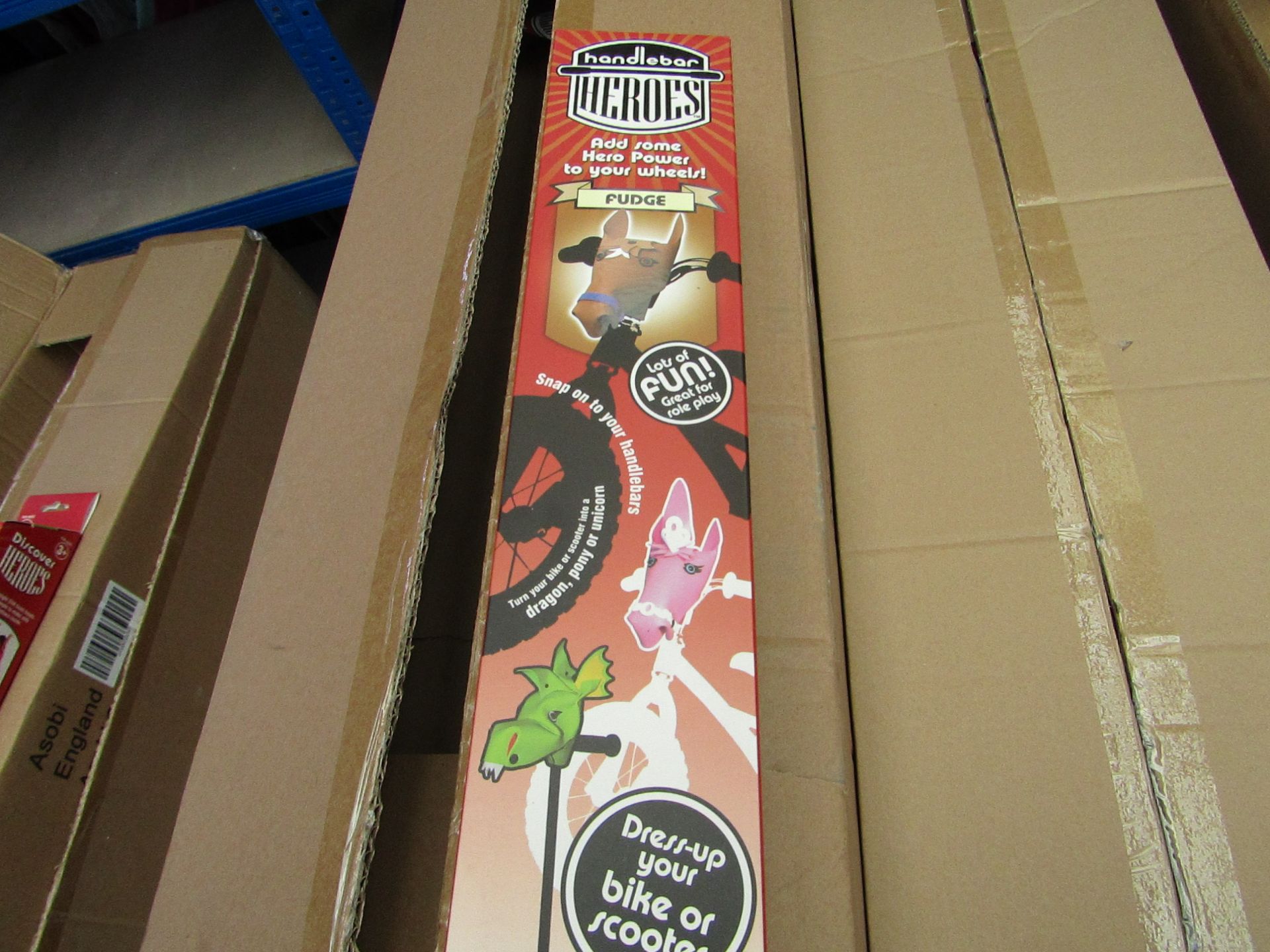 Handlebar Heroes handle bar attachment accessories, new and boxed. See picture for design