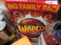 3 items being 2 x Weetos 500g Each. BB 16/3/21 & 840g Kellogs Crunchy Nut.