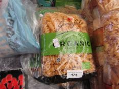 6x 500g Organic pasta. BB 21/03/2023