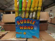 Box of 24x Bubble Wands with display box, new and boxed.