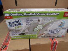 | 1X | TURBO SCRUB LITE CORDLESS HAND HELD POWER SCRUBBER | NEW AND BOXED | SKU C5060191467476 | RRP