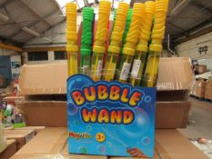 Box of 24x Bubble Wands with display box, new and boxed.