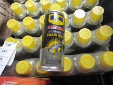 6 x 200ml WD-40 Specialist Motorbike Chain Wax. New