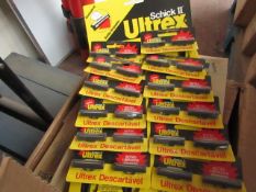 1x retail POS hanging pack of Ultrex Schick 2 razors, each retail pack contains 12 packs of 2