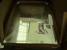 1x Cooke and Lewis Dunnet mirror 60 x 45, new and boxed.