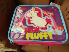 3x Stay Fluffy lunchbag, new and boxed.