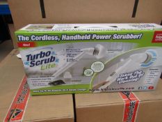 | 1X | TURBO SCRUB LITE CORDLESS HAND HELD POWER SCRUBBER | NEW AND BOXED | SKU C5060191467476 | RRP