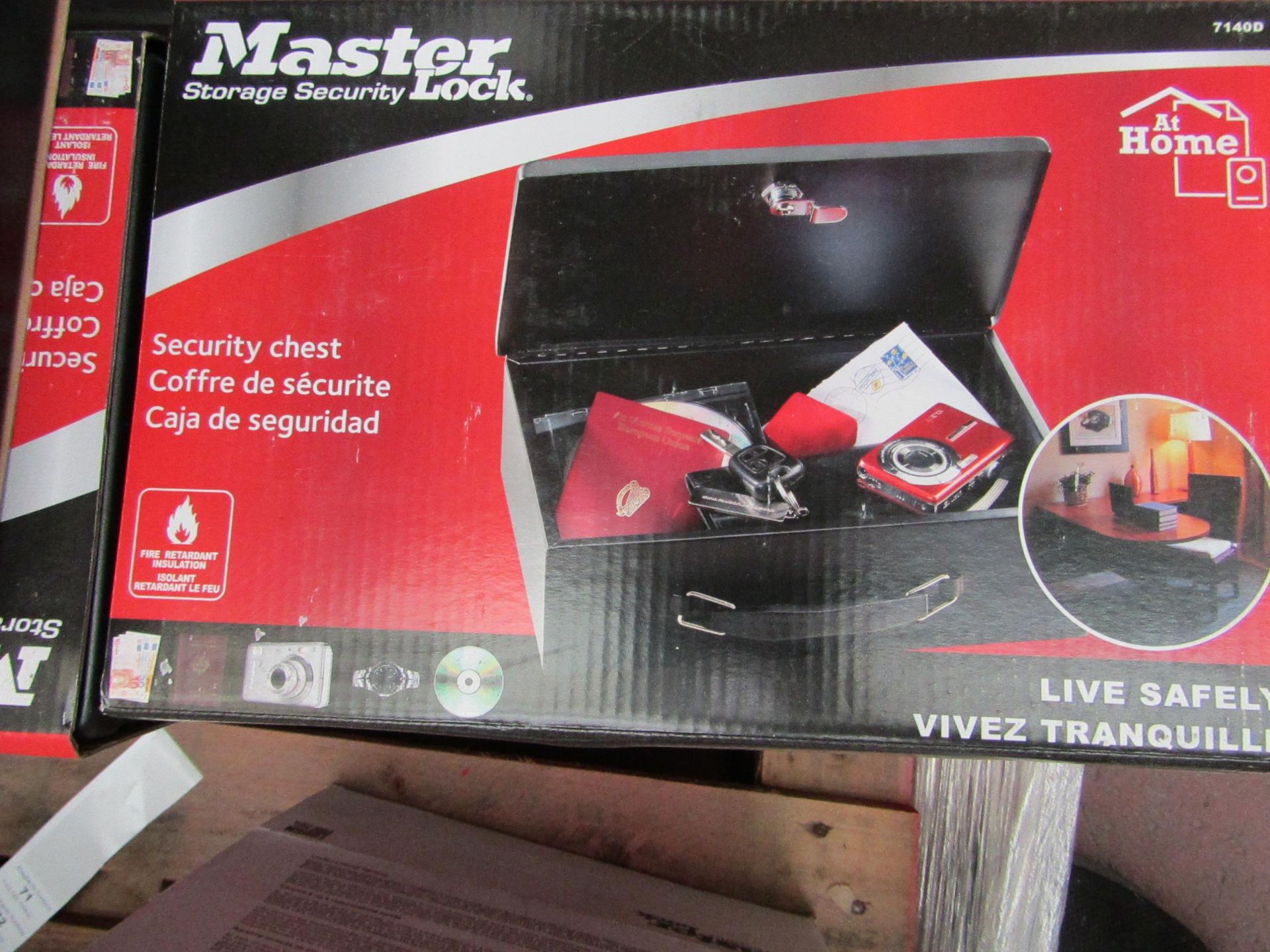 Master Lock Security chest, new and boxed, RRP £22