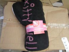 Hello Kitty fleece blanket, new and packaged.