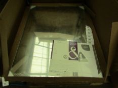 1x Cooke and Lewis Dunnet mirror 60 x 45, new and boxed.