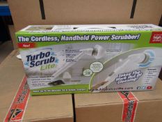 | 1X | TURBO SCRUB LITE CORDLESS HAND HELD POWER SCRUBBER | NEW AND BOXED | SKU C5060191467476 | RRP