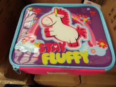 3x Stay Fluffy lunchbag, new and boxed.