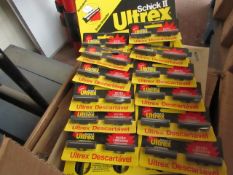 1x retail POS hanging pack of Ultrex Schick 2 razors, each retail pack contains 12 packs of 2