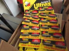 1x retail POS hanging pack of Ultrex Schick 2 razors, each retail pack contains 12 packs of 2