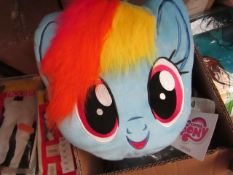 6x Little Pony party cushion, new and packaged.