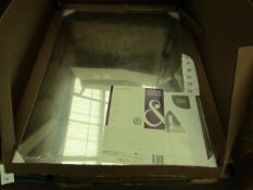 1x Cooke and Lewis Dunnet mirror 60 x 45, new and boxed.