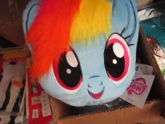 6x Little Pony party cushion, new and packaged.