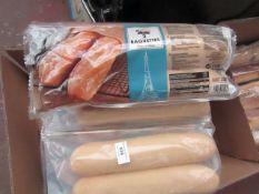 9 Packs of 2 Baguettes. Some are snapped but are all sealed. BB05.7.20