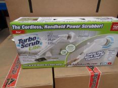 | 1X | TURBO SCRUB LITE CORDLESS HAND HELD POWER SCRUBBER | NEW AND BOXED | SKU C5060191467476 | RRP