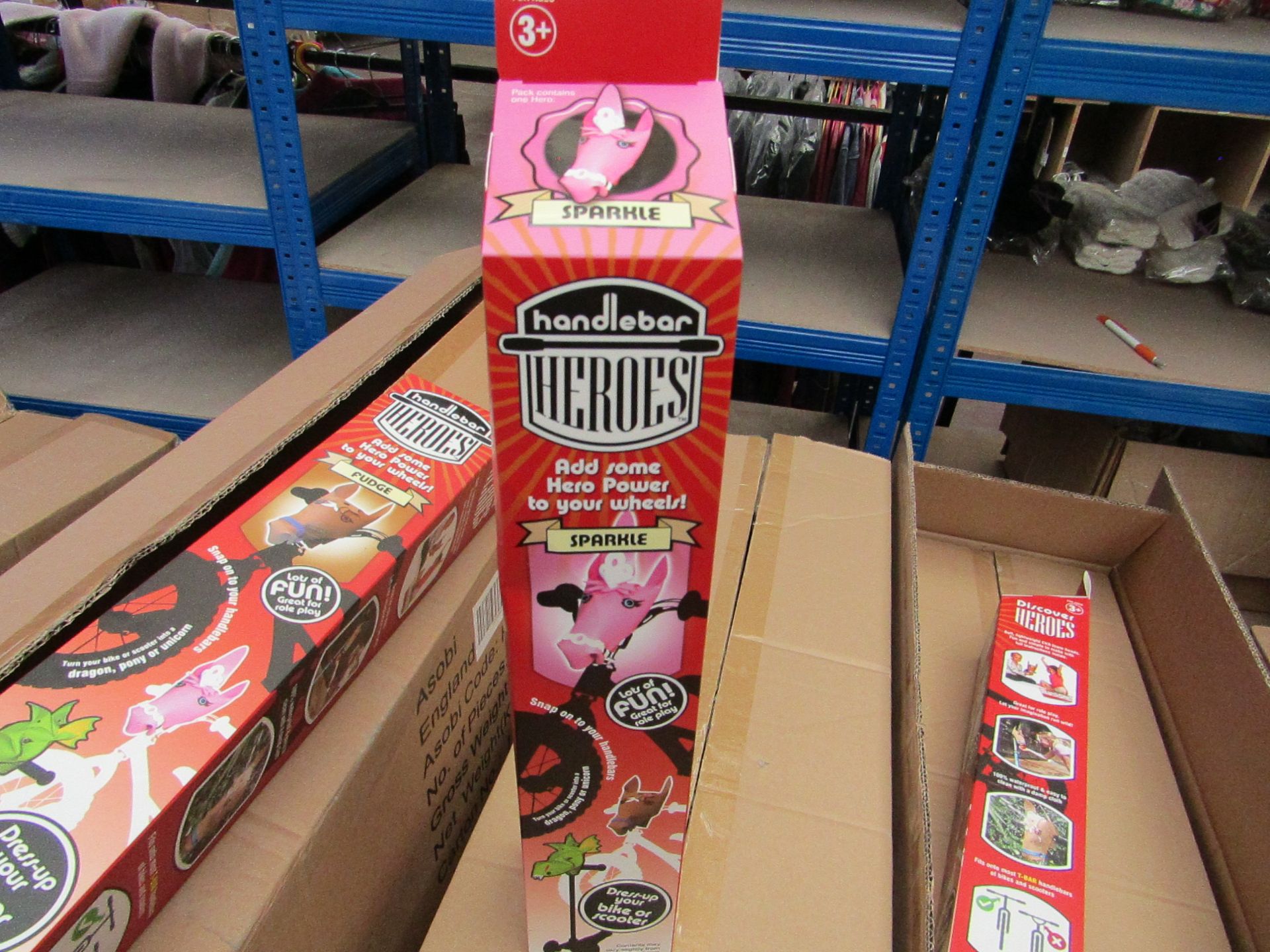 Handlebar Heroes handle bar attachment accessories, new and boxed. See picture for design