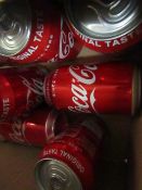 Approx 28 x 330ml Cans of Coke. BB 31/3/21