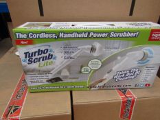 | 1X | TURBO SCRUB LITE CORDLESS HAND HELD POWER SCRUBBER | NEW AND BOXED | SKU C5060191467476 | RRP