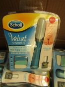 1 x Scholl Velvet Smooth Electronic Nail Care System new & packaged