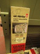 1 x One Direction Giant Wallpaper Mural 270cm x 253cm new & packaged