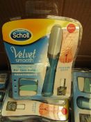 1 x Scholl Velvet Smooth Electronic Nail Care System new & packaged