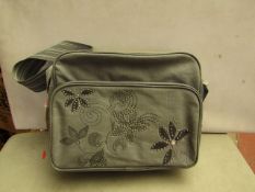 Lassig Baby Changing messenger Bag with baby changing mat and insulated bottle bag included, RRP £60