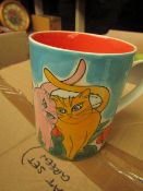 2 x X Large Ceramic Cats Mugs new